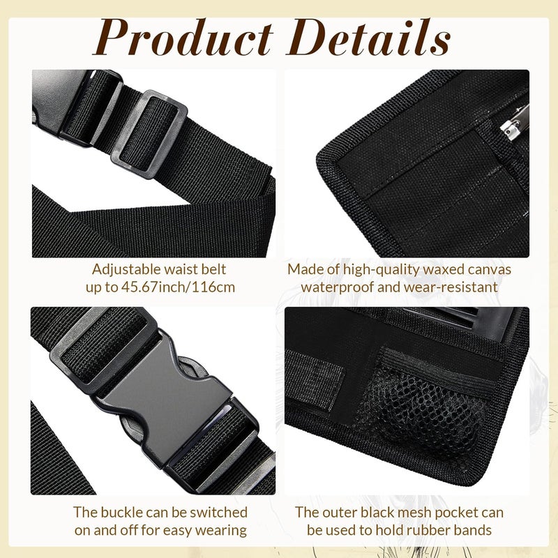 Cosblank 9 Pcs Horse Braiding Kit Complete Mane Horse Grooming Set with Waxed Canvas Bag Easy Start Supplies for Braiding Beginners Christmas Holiday Gifts - Image 4